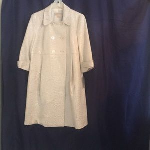 NWT Michael By Michael Kors cream dress coat